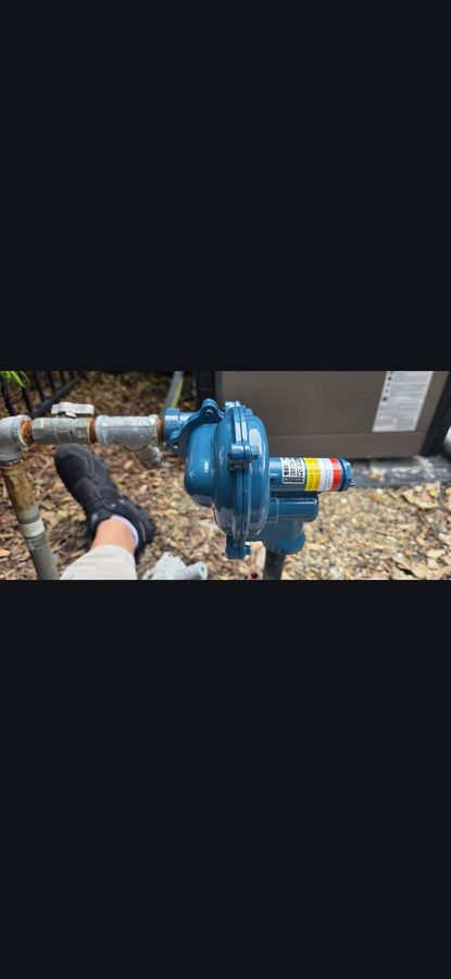 Outdoor Gas Regulator Installation