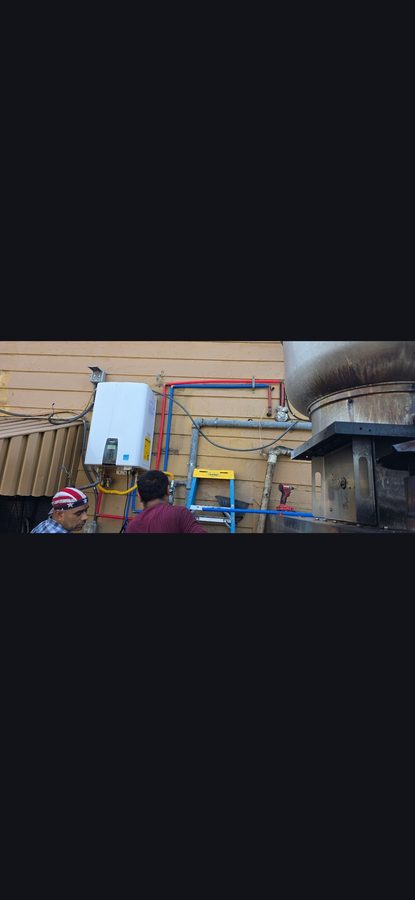 Tankless Water Heater — Exterior Install