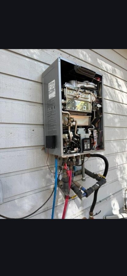 Outdoor Tankless Water Heater Detail