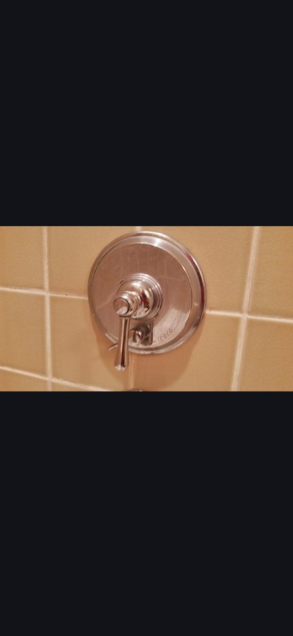 Chrome Shower Valve — Finished Install